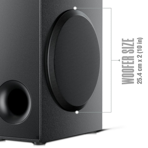 Intex TITAN 3000 (D) | 2.2 Tower Speaker (300W Power & 10" Wooferx2)
